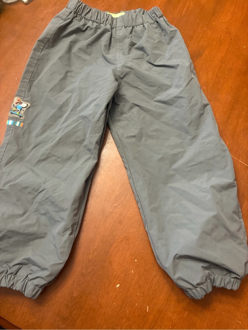Kids Elastic-Waist Gray Jogger Pants
